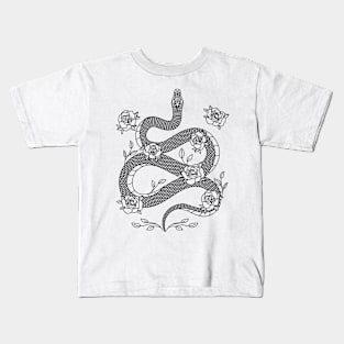 Snake and Roses Kids T-Shirt